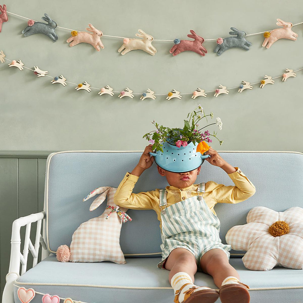 Felt Bunny Garland | Nursery & Baby Shower Decor UK Garlands Felt Bunny Garland