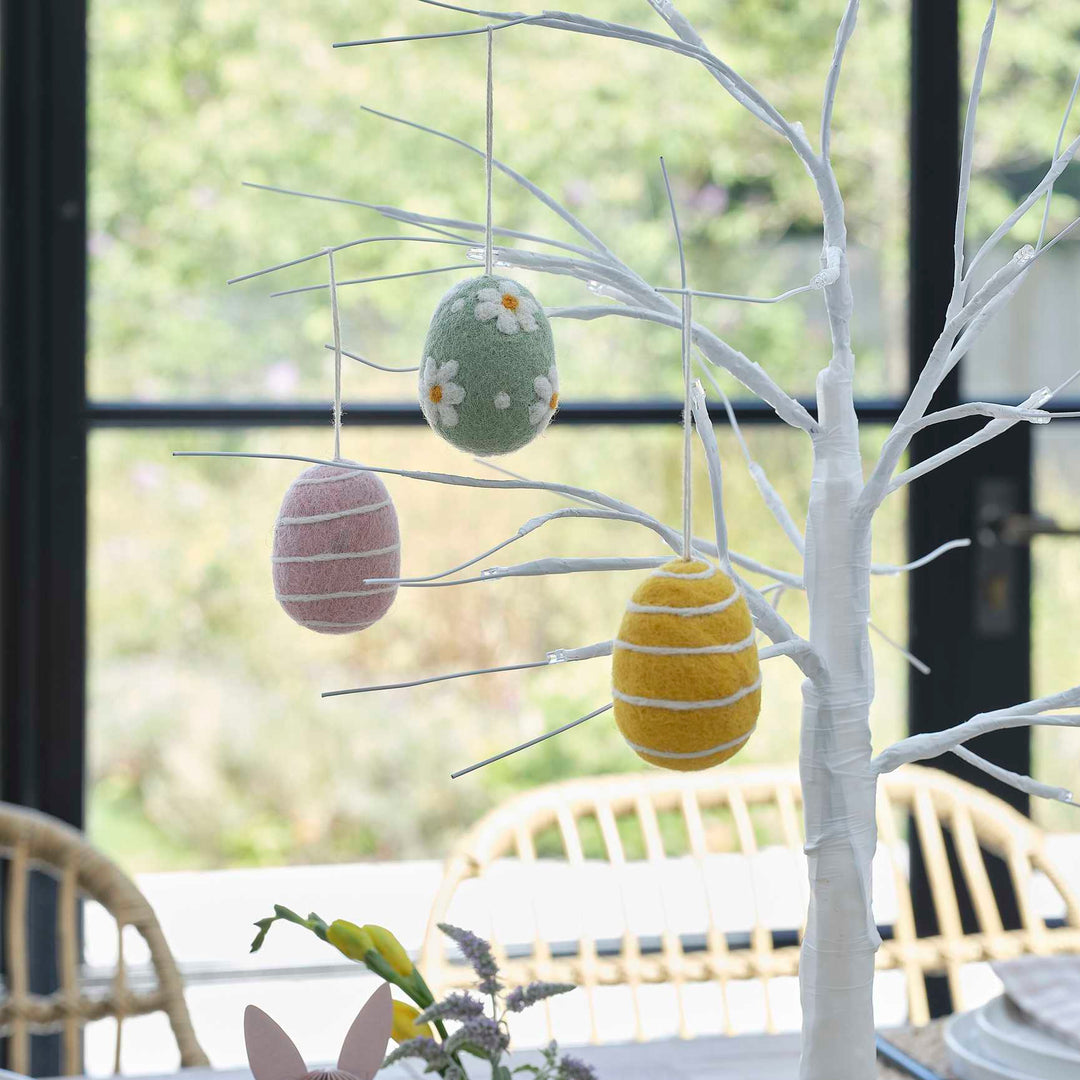 easter decorations Felt Easter Egg Tree Decorations
