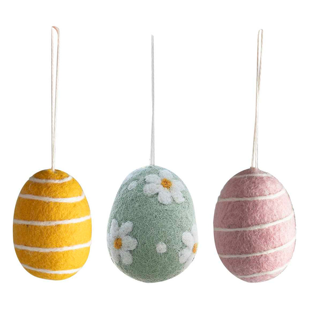 easter decorations Felt Easter Egg Tree Decorations