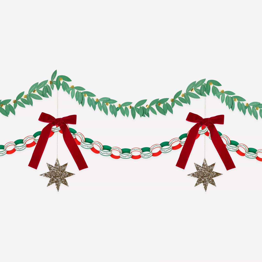 Festive Decoration Kit Christmas Garland Set | Meri Meri Christmas Garlands Bunting Festive Decoration Kit Christmas Garland Set