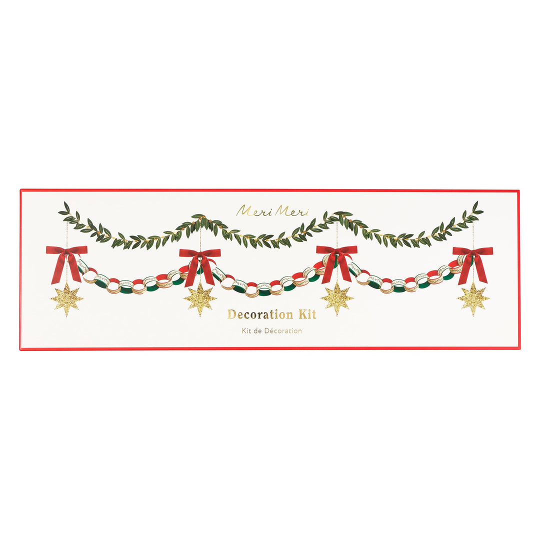 Festive Decoration Kit Christmas Garland Set | Meri Meri Christmas Garlands Bunting Festive Decoration Kit Christmas Garland Set