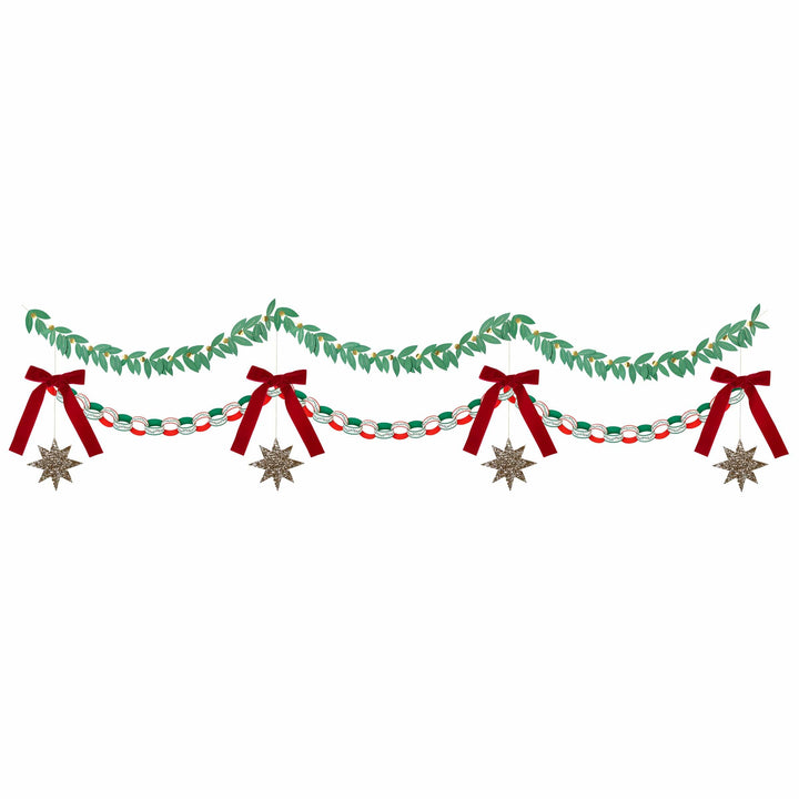Festive Decoration Kit Christmas Garland Set | Meri Meri Christmas Garlands Bunting Festive Decoration Kit Christmas Garland Set