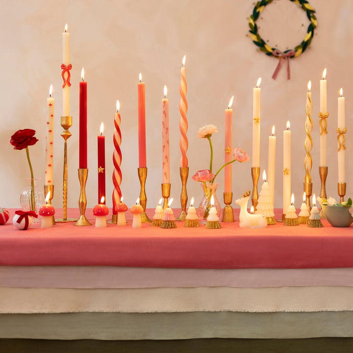Festive Icons Christmas Table Candles x 8 | Meri Meri Christmas Candles Candle Festive Icons Christmas Table Candles x 8