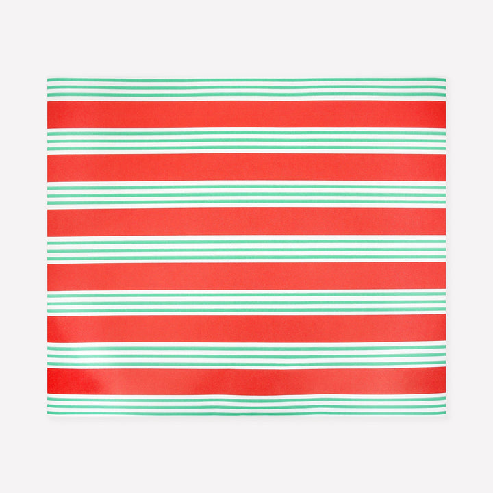 Festive Stripe Christmas Paper Table Runner | Meri Meri Christmas Table Tableware Festive Stripe Christmas Paper Table Runner