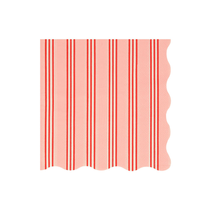 Festive Stripe Large Christmas Party Napkins x 16 | Meri Meri Christmas Table party napkins Festive Stripe Large Christmas Party Napkins x 16