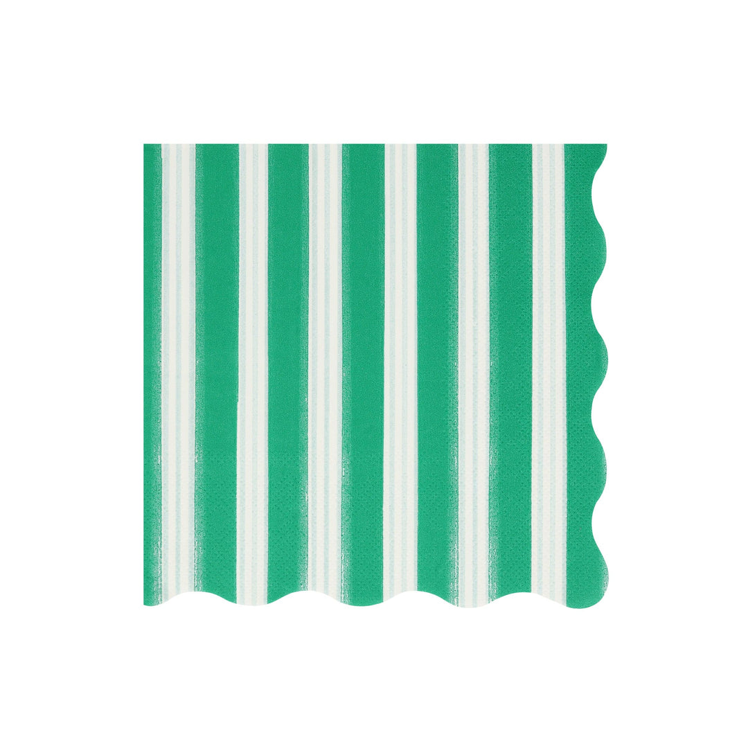 Festive Stripe Large Christmas Party Napkins x 16 | Meri Meri Christmas Table party napkins Festive Stripe Large Christmas Party Napkins x 16