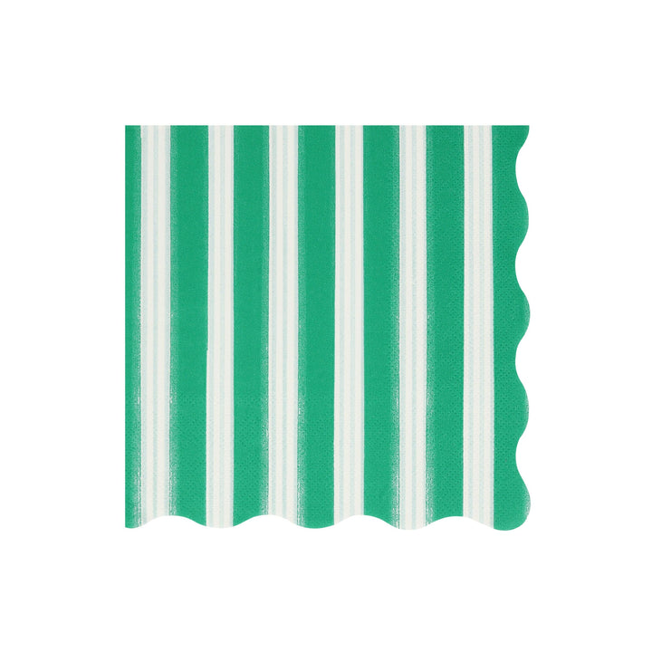 Festive Stripe Large Christmas Party Napkins x 16 | Meri Meri Christmas Table party napkins Festive Stripe Large Christmas Party Napkins x 16