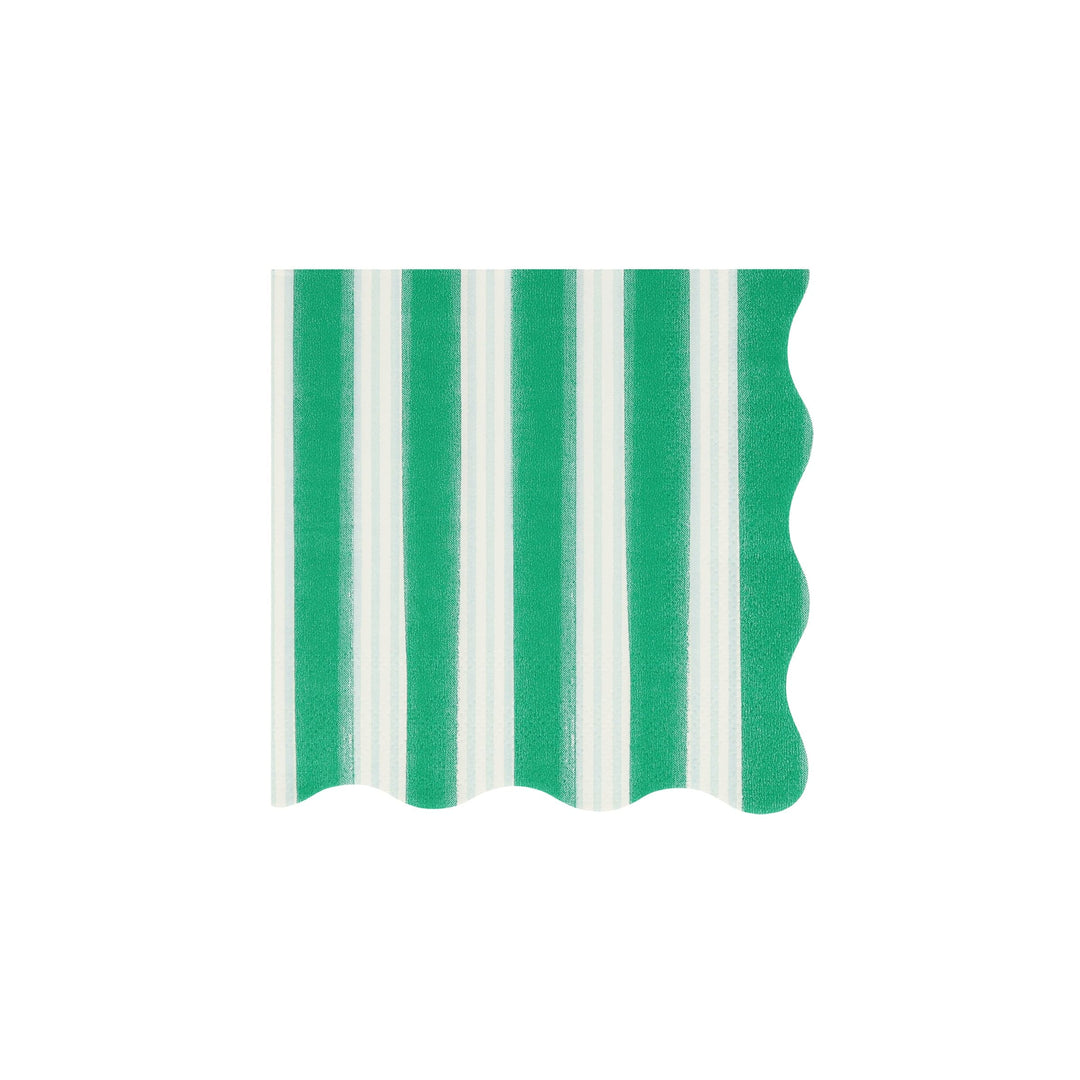 Festive Stripe Small Christmas Party Napkins x 16 | Meri Meri Christmas Table party napkins Festive Stripe Small Christmas Party Napkins x 16