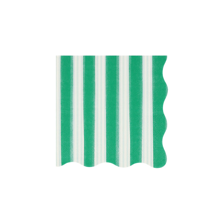 Festive Stripe Small Christmas Party Napkins x 16 | Meri Meri Christmas Table party napkins Festive Stripe Small Christmas Party Napkins x 16