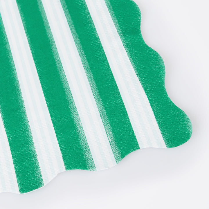 Festive Stripe Small Christmas Party Napkins x 16 | Meri Meri Christmas Table party napkins Festive Stripe Small Christmas Party Napkins x 16