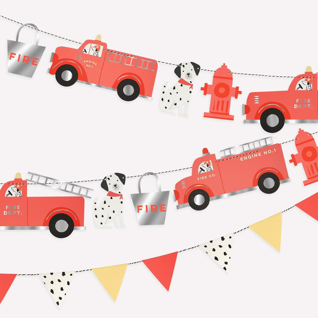 Fire Truck Garland Set | Party Decorations UK Garlands Fire Truck Garland Set