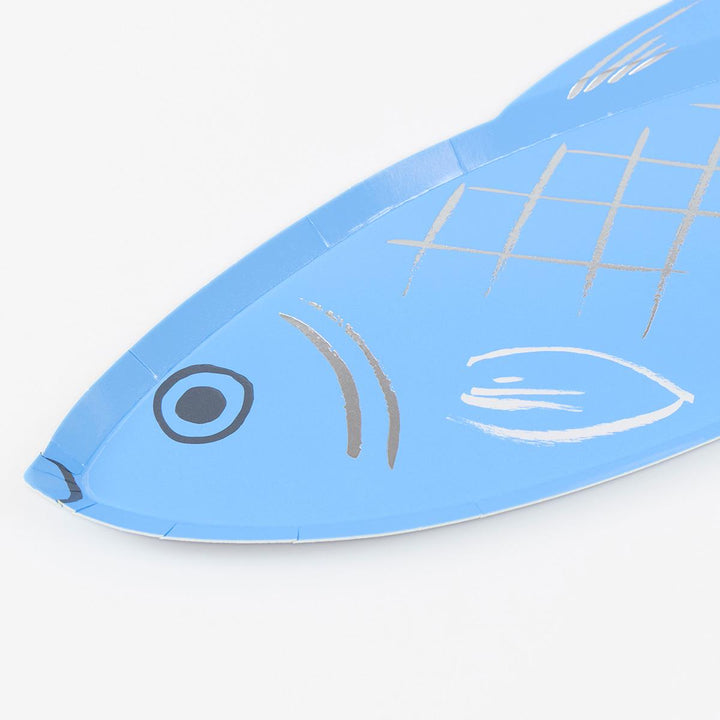 Fish Shaped Party Plates x 8 | Meri Meri party plates Fish Shaped Party Plates x 8