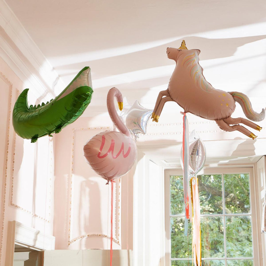 Flamingo Foil Balloon 38 inch | Meri Meri Tropical Party Foil Balloon Flamingo Foil Balloon (38 inch)