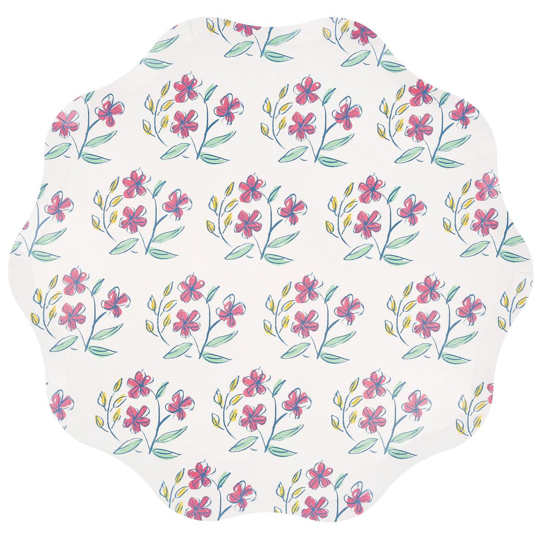 Flora Dinner Party Plates x 8 | Meri Meri party plates Flora Dinner Party Plates x 8