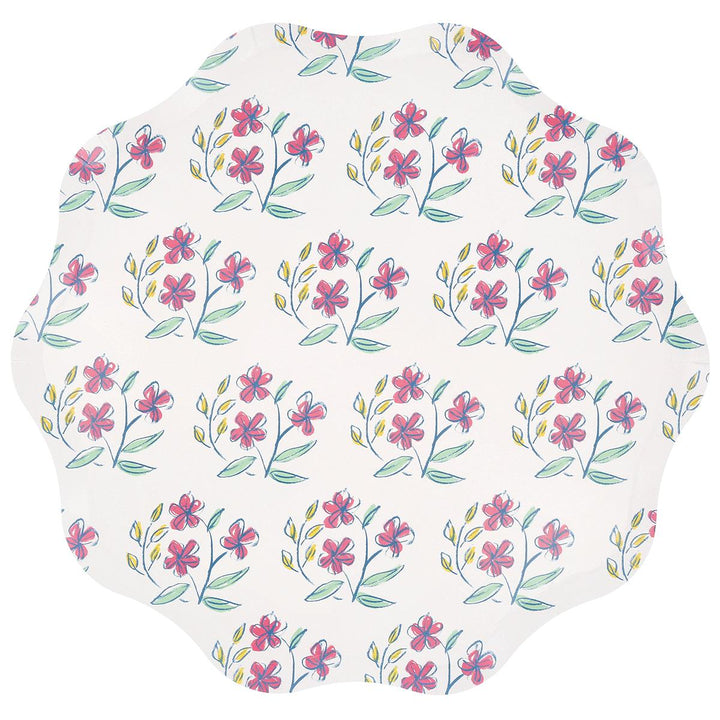 Flora Dinner Party Plates x 8 | Meri Meri party plates Flora Dinner Party Plates x 8