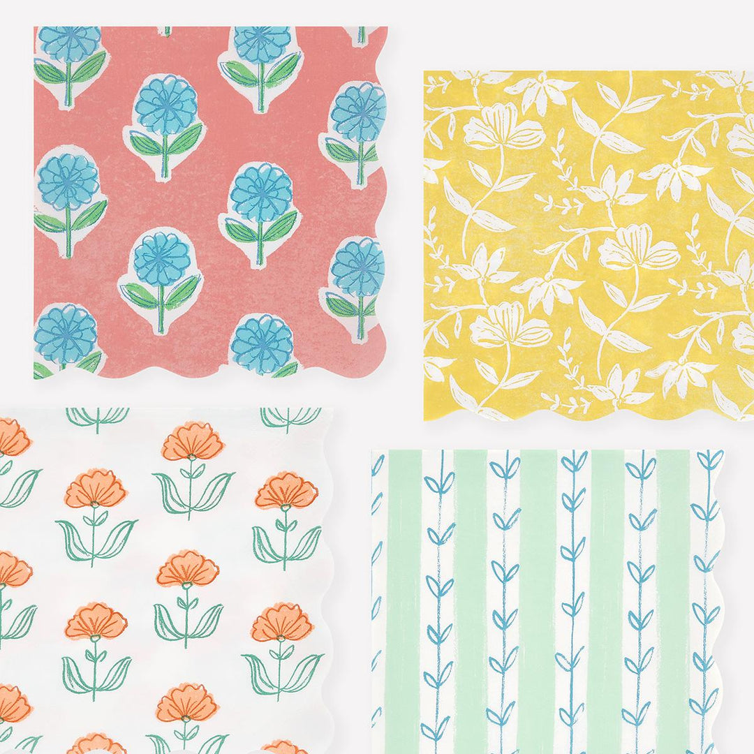 Flora Large Party Napkins x 16 | Meri Meri party napkins Flora Large Party Napkins x 16