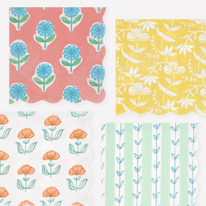 Flora Large Party Napkins x 16 | Meri Meri party napkins Flora Large Party Napkins x 16