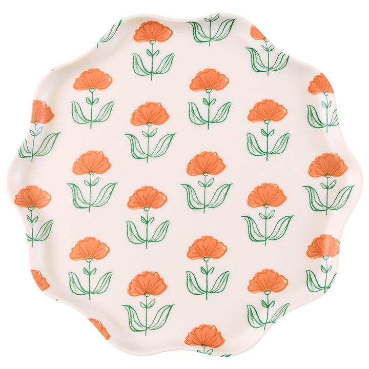 Flora Reusable Large Party Plates x 6 | Meri Meri party plates Flora Reusable Large Party Plates x 6