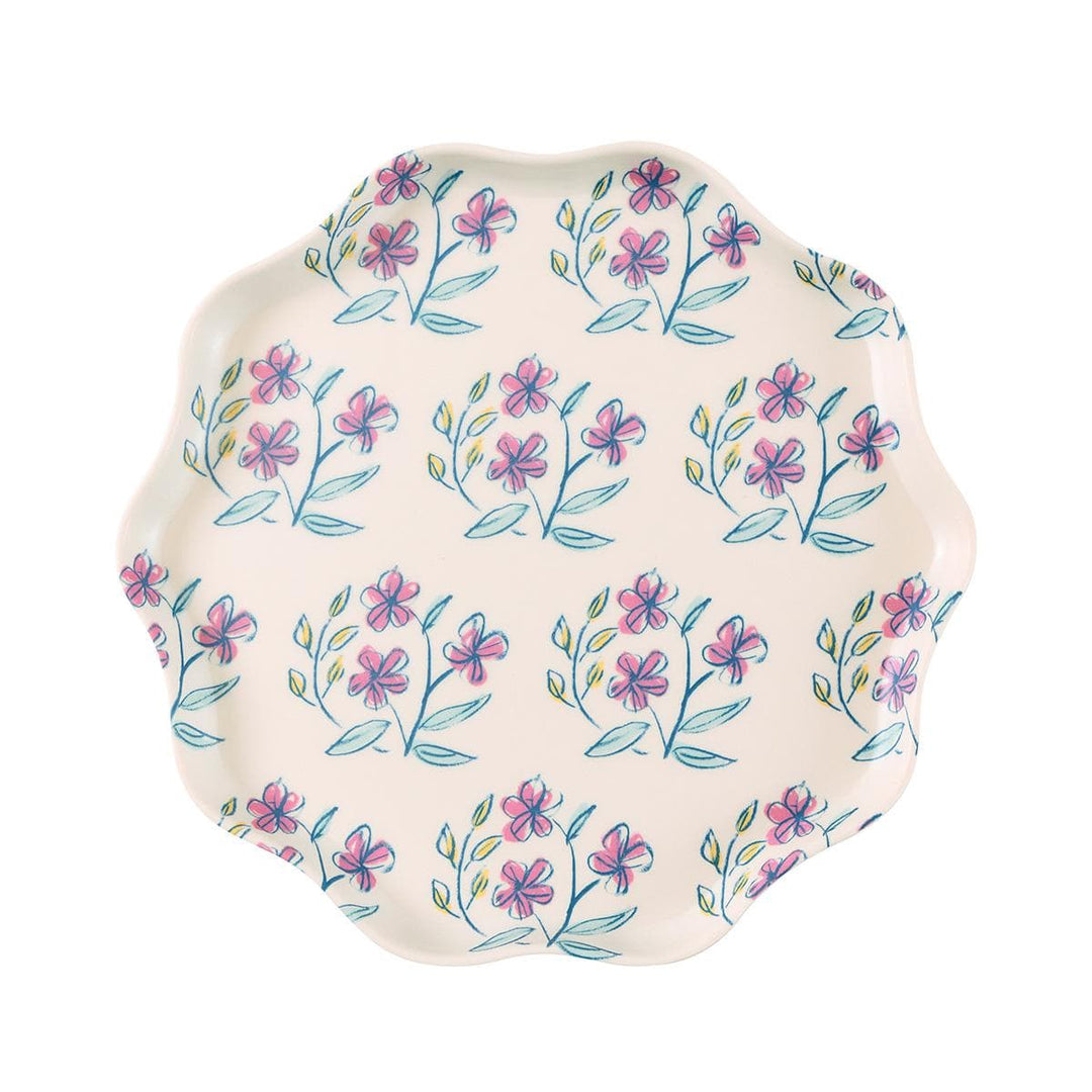 Flora Reusable Small Party Plates x 6 | Meri Meri party plates Flora Reusable Small Party Plates x 6
