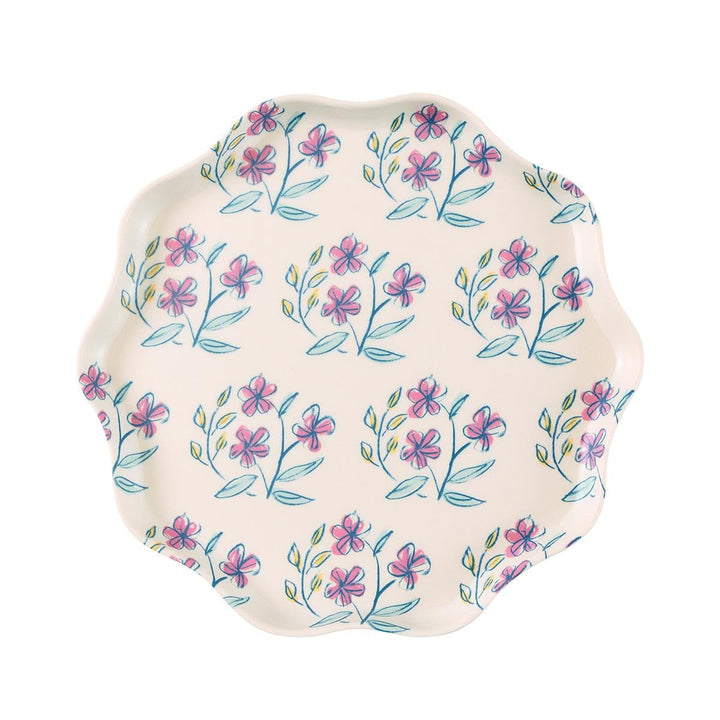 Flora Reusable Small Party Plates x 6 | Meri Meri party plates Flora Reusable Small Party Plates x 6
