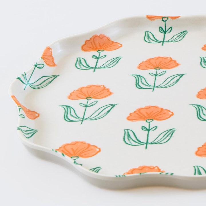 Flora Reusable Small Party Plates x 6 | Meri Meri party plates Flora Reusable Small Party Plates x 6