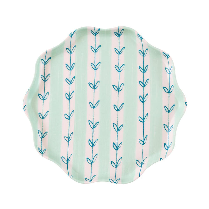 Flora Reusable Small Party Plates x 6 | Meri Meri party plates Flora Reusable Small Party Plates x 6