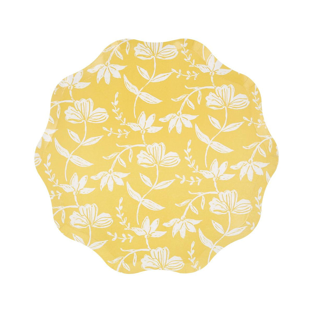 Flora Side Party Plates x 8 | Meri Meri party plates Flora Side Party Plates x 8