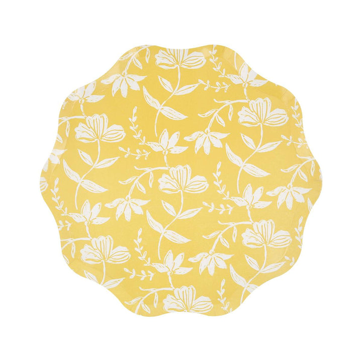 Flora Side Party Plates x 8 | Meri Meri party plates Flora Side Party Plates x 8