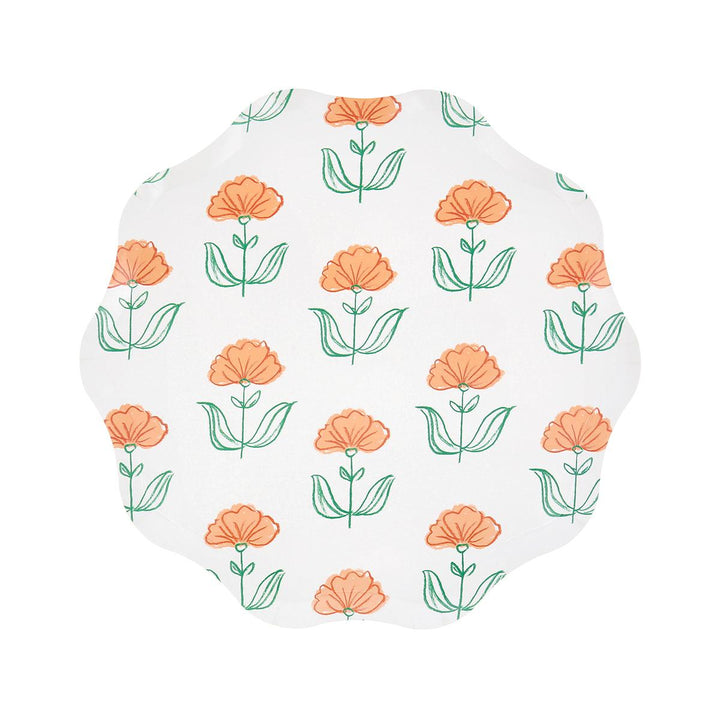 Flora Side Party Plates x 8 | Meri Meri party plates Flora Side Party Plates x 8