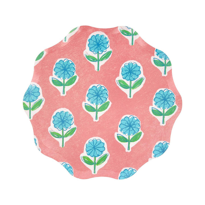Flora Side Party Plates x 8 | Meri Meri party plates Flora Side Party Plates x 8