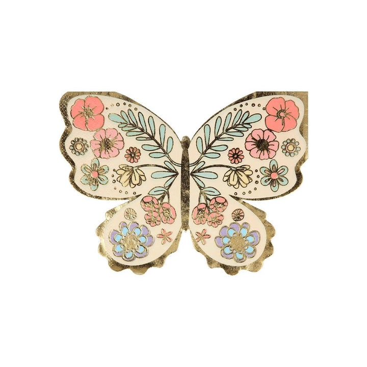 Floral Butterfly Party Napkins x 16 | Meri Meri party napkins Floral Butterfly Party Napkins x 16