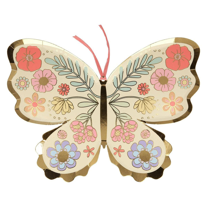 Floral Butterfly Party Plates x 8 | Meri Meri party plates Floral Butterfly Party Plates x 8