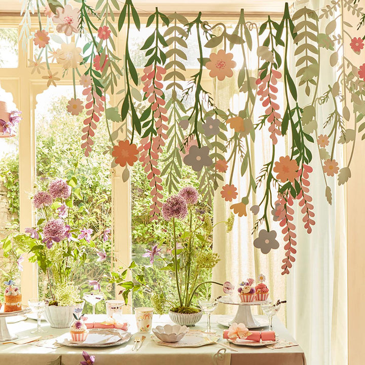 Floral Paper Backdrop | Meri Meri | Little Big Party Party Decorations Floral Paper Backdrop