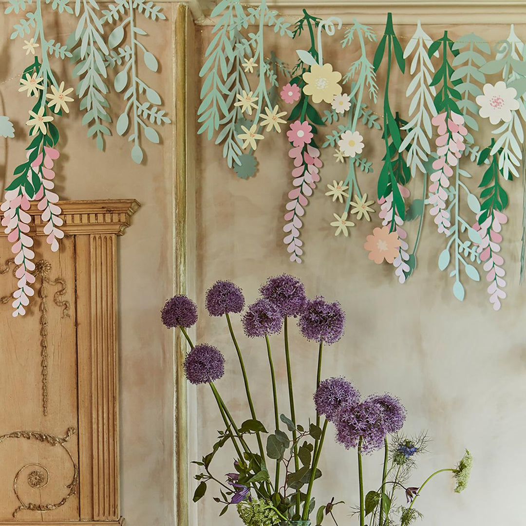 Floral Paper Backdrop | Meri Meri | Little Big Party Party Decorations Floral Paper Backdrop