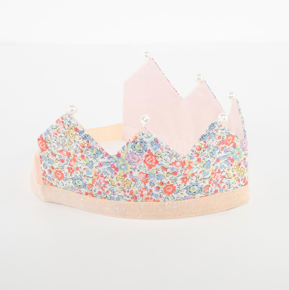 Floral & Pearl Liberty Party Crown | Meri Meri Birthday Party Party Hats Floral & Pearl Liberty Party Crown
