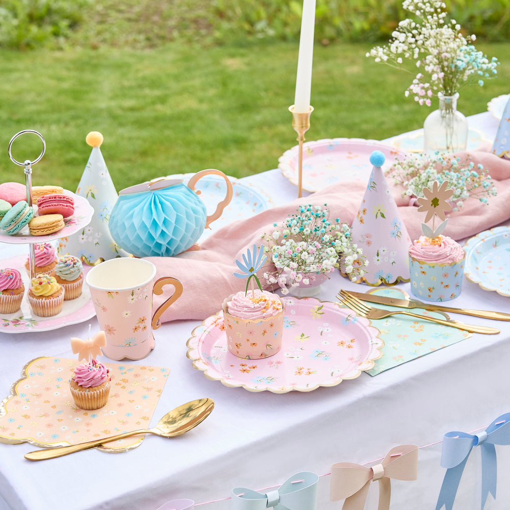 Floral Tea Party Paper Napkins x 16 Paper Napkins Floral Tea Party Paper Napkins x 16