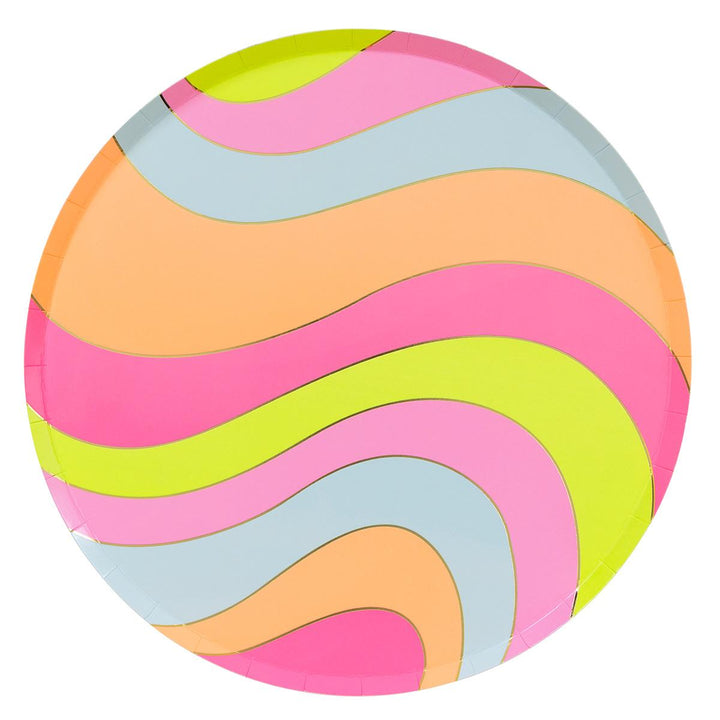 Flower Power Dinner Party Plates x 8 | Meri Meri party plates Flower Power Dinner Party Plates x 8
