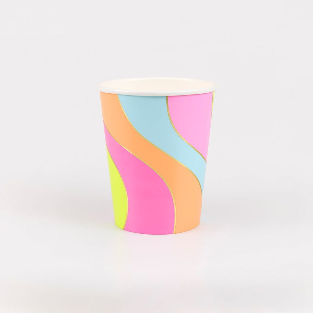 Flower Power Party Cups x 8 | Meri Meri party cups Flower Power Party Cups x 8