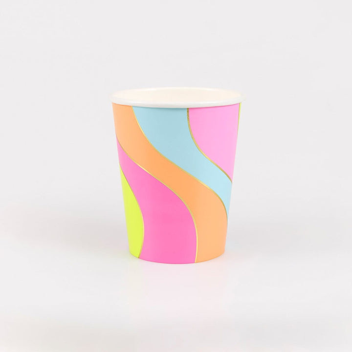 Flower Power Party Cups x 8 | Meri Meri party cups Flower Power Party Cups x 8
