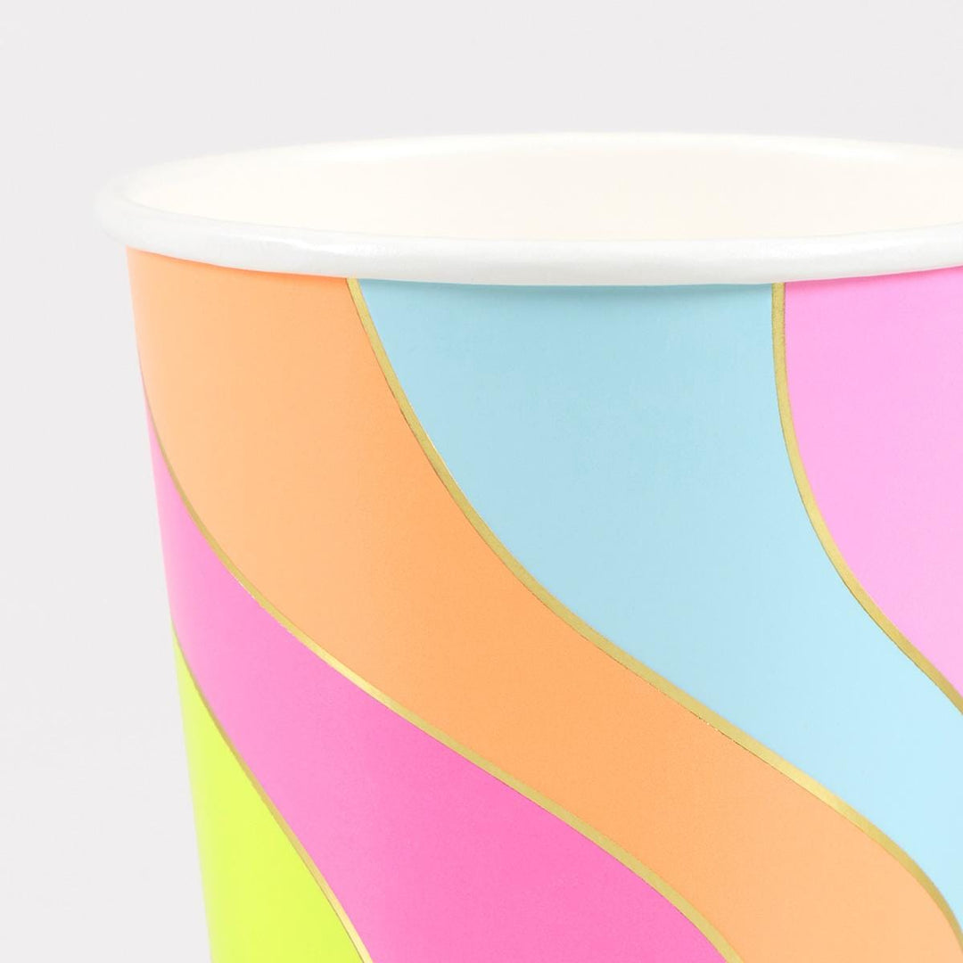 Flower Power Party Cups x 8 | Meri Meri party cups Flower Power Party Cups x 8