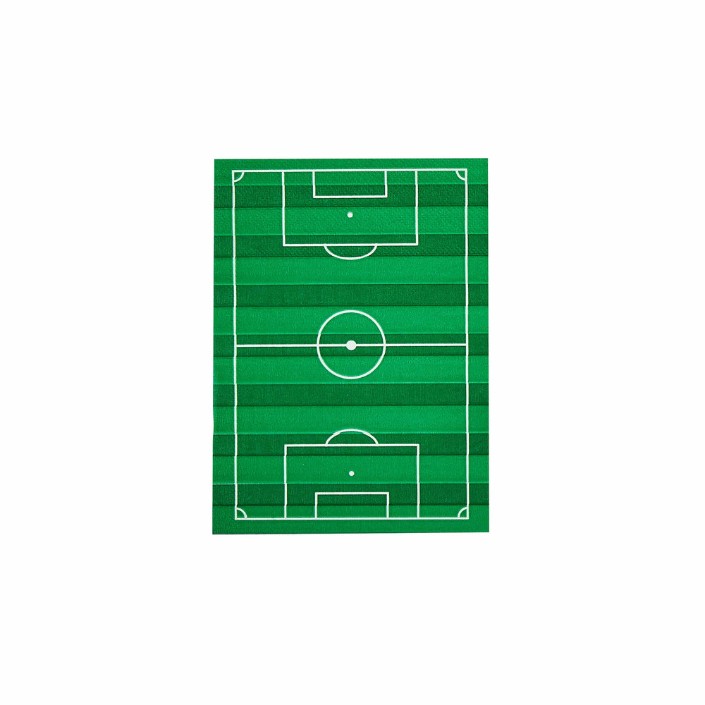 Football Party Supplies - Football Pitch Party Napkins x 16 Paper Napkins Football Pitch Party Napkins x 16