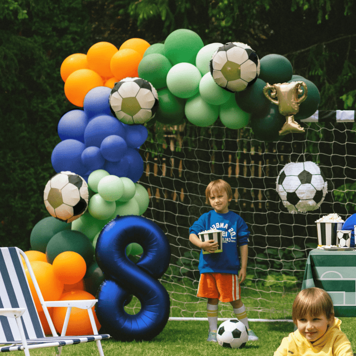 Football & Trophy Garland Foil Balloons - Pack of 4 - Football Party Decorations Balloons Football & Trophy Garland Foil Balloons - Pack of 4