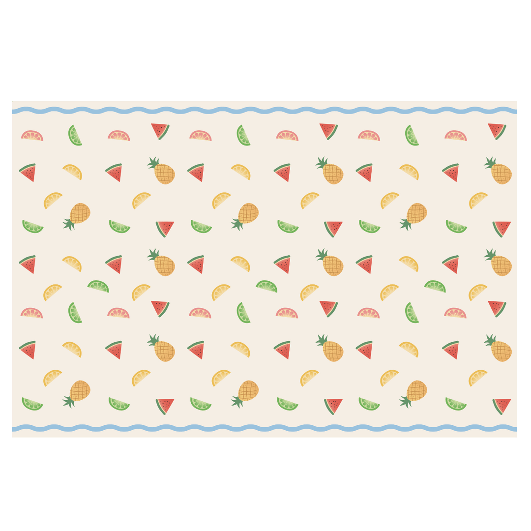 Fruit Party Tablecover | Tropical Summer Paper Table Cover Tablecloths Fruit Party Tablecover - 180 x 120cm