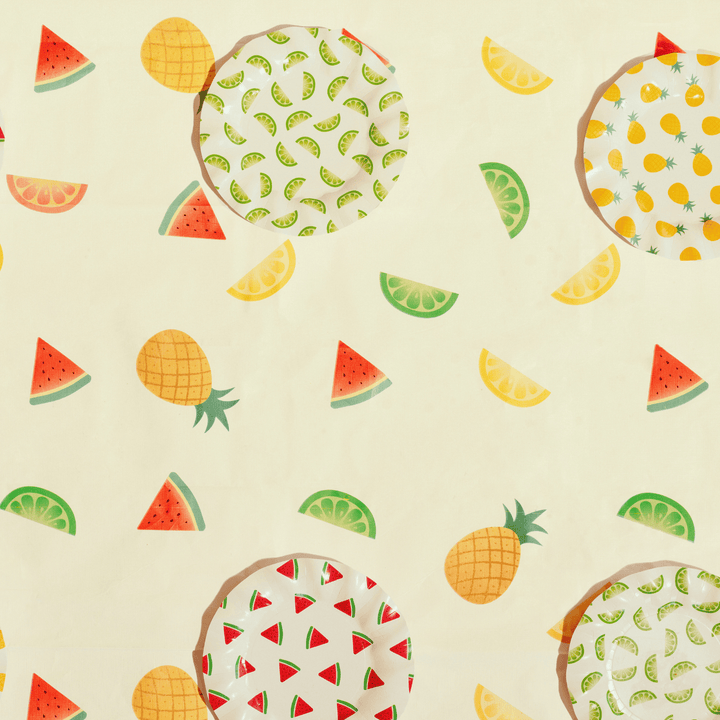 Fruit Party Tablecover | Tropical Summer Paper Table Cover Tablecloths Fruit Party Tablecover - 180 x 120cm