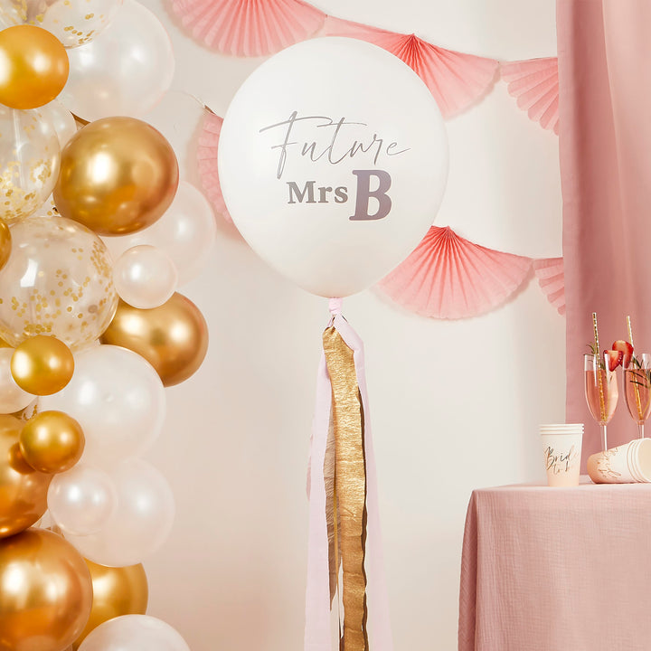 Future Mrs Jumbo Hen Party Balloon with Tassels Balloons Future Mrs Jumbo Hen Party Balloon with Tassels