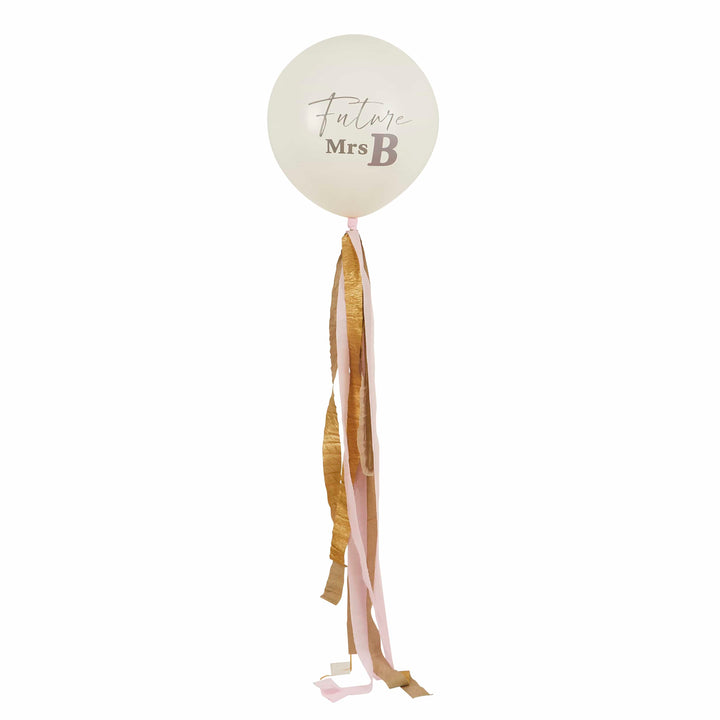 Future Mrs Jumbo Hen Party Balloon with Tassels Balloons Future Mrs Jumbo Hen Party Balloon with Tassels