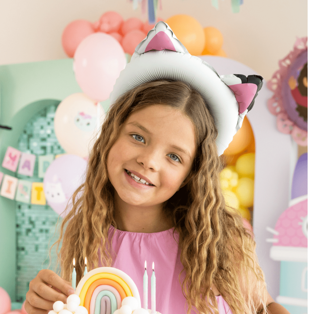 Gabby Cat Ears Foil Balloon x 6 - Gabby's Dollhouse Party Supplies Foil Balloon Gabby Cat Ears Foil Balloon x 6
