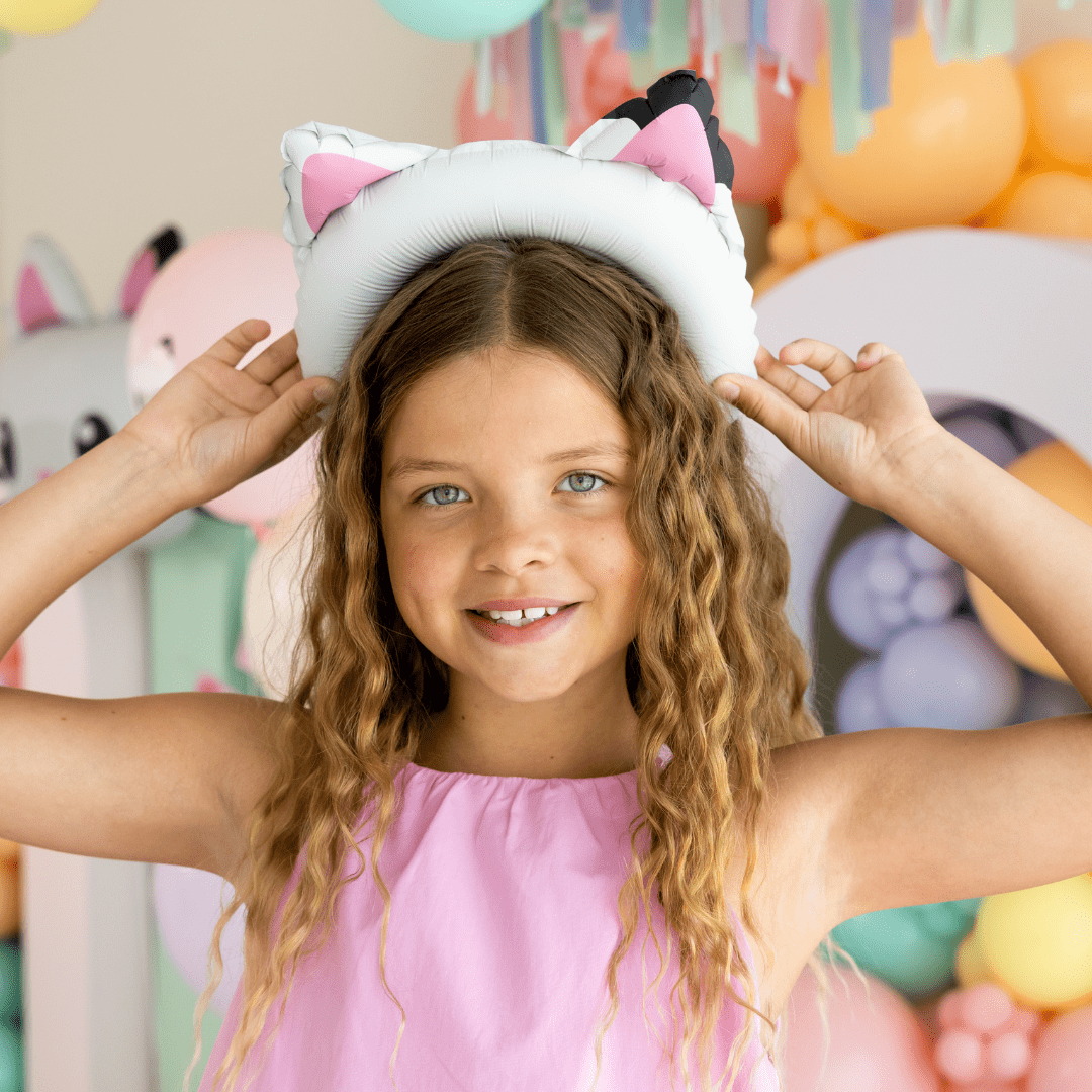 Gabby Cat Ears Foil Balloon x 6 - Gabby's Dollhouse Party Supplies Foil Balloon Gabby Cat Ears Foil Balloon x 6