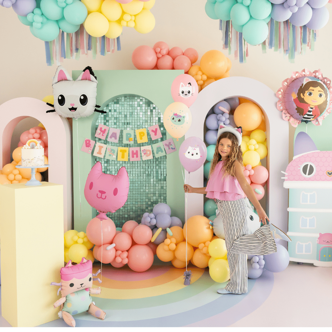 Gabby's Dollhouse Assorted Balloons x 6 - Gabby's Dollhouse Party Supplies Balloons Gabby's Dollhouse Assorted Balloons x 6
