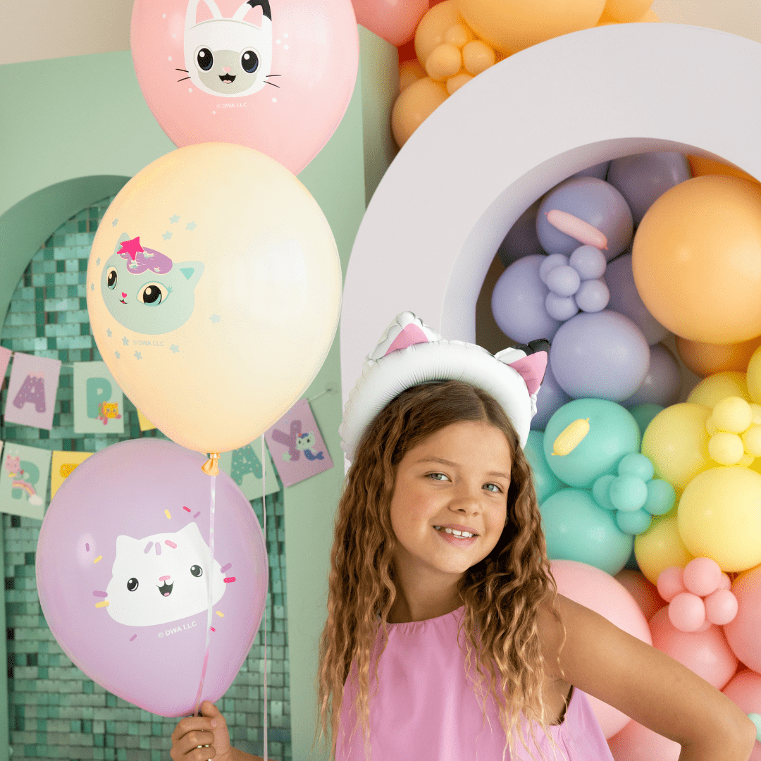 Gabby's Dollhouse Assorted Balloons x 6 - Gabby's Dollhouse Party Supplies Balloons Gabby's Dollhouse Assorted Balloons x 6